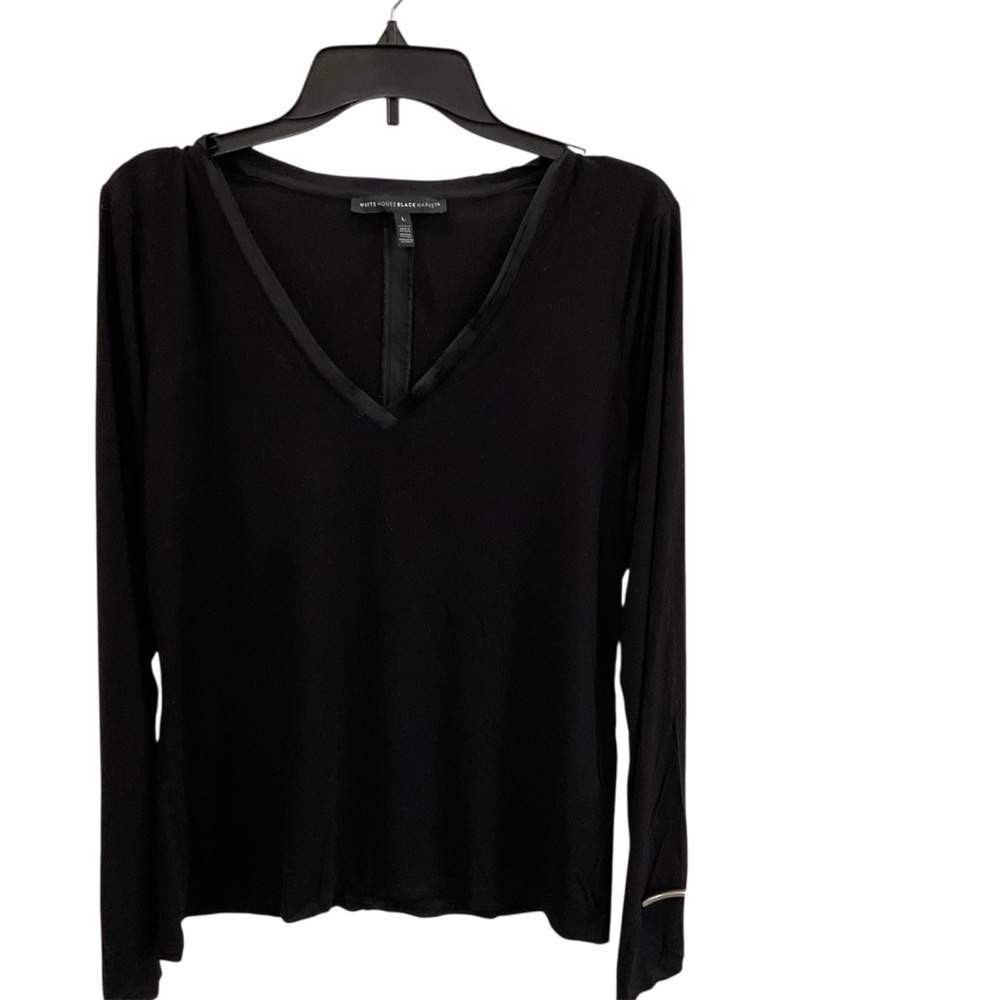 White House Black Market Black Long Sleeve Tshirt